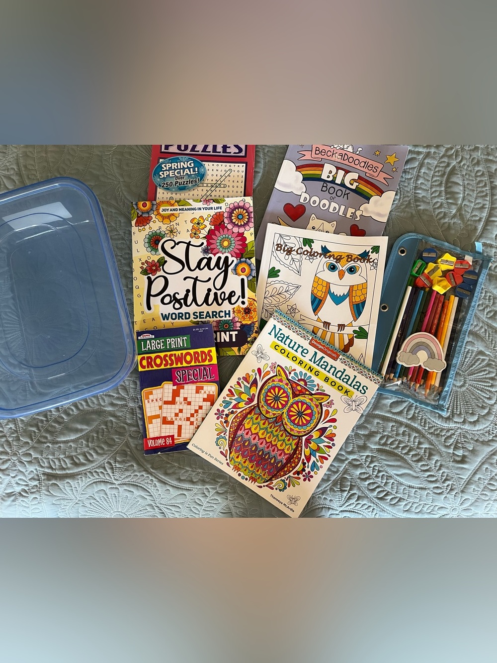 Coloring & Word Search Puzzle Books- Set of (6) See description NEW